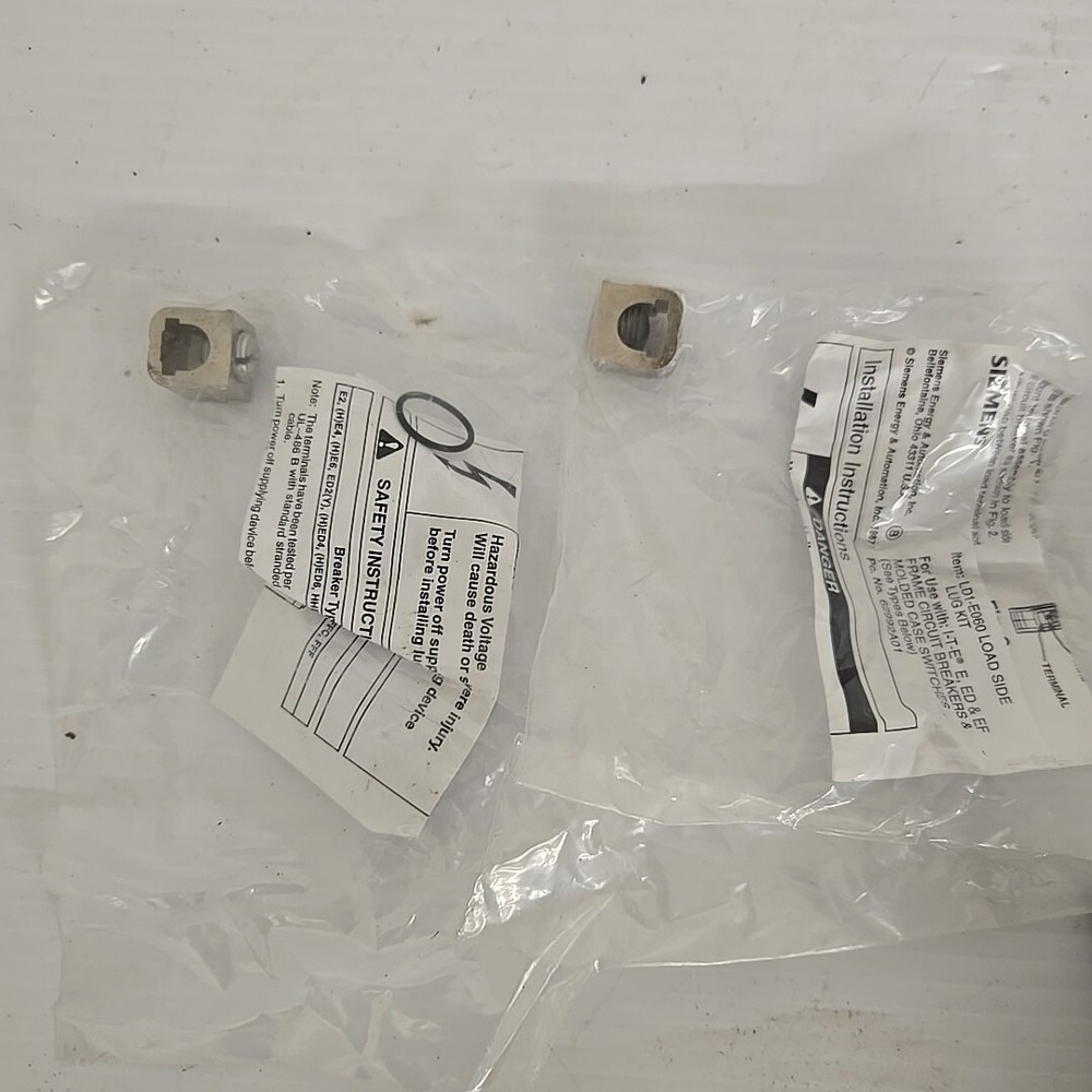SIEMENS **LOT OF 2*** - LD1-E060 - LOAD SIDE LUG KIT - NEW